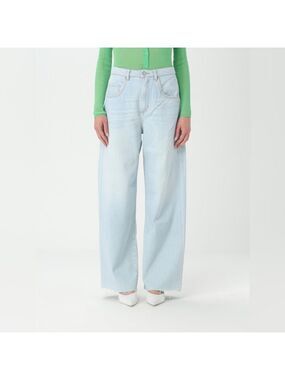 ICON Denim Poppy Eco Wide Leg Jeans Light Wash Raw Hem High Rise Size 27
